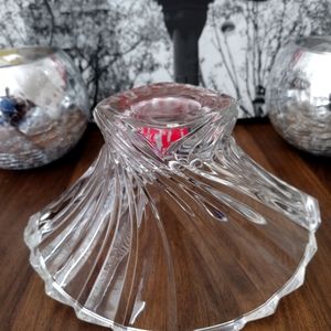 Glass bowl table decor